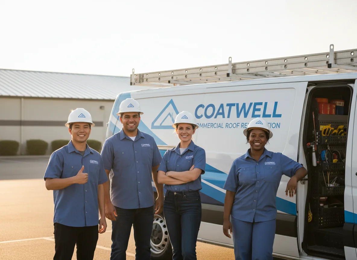 Commercial roof coating company in Randalia, IA