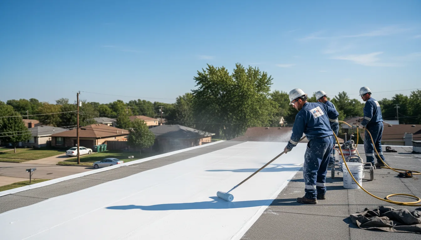 Commercial roof coating in Randalia, IA near me